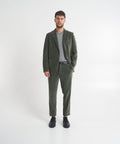 Pantaloni in velluto a coste con coulisse #verde