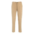 Pantaloni in velluto a coste con coulisse #beige