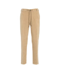 Pantaloni in velluto a coste con coulisse #beige