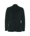 Blazer monopetto in velluto #verde