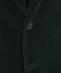 Blazer monopetto in velluto #verde