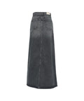 Maxi gonna in denim con spacco 'Lara' #grigio