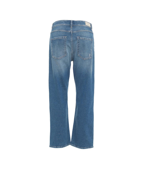 Jeans cropped 'Mimi' #blu