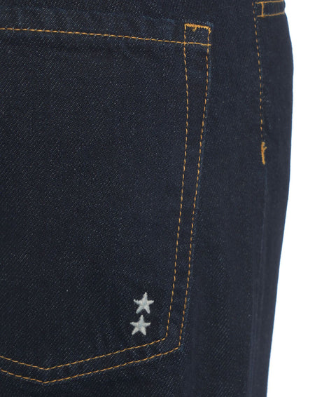 Jeans con orlo a frange 'Jill' #blu