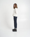 Jeans con orlo a frange 'Jill' #blu