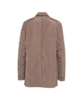 Blazer imbottito pied de poule #beige