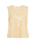 Top in paillettes 'Nunzia' #beige