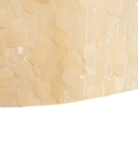 Top in paillettes 'Nunzia' #beige