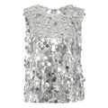 Top in paillettes 'Nunzia' #argento