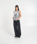 Top in paillettes 'Nunzia' #argento