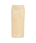 Gonna in paillettes 'Floriane' #beige