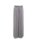 Pantaloni palazzo 'Gabriella' in envers satin #grigio