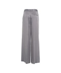 Pantaloni palazzo 'Gabriella' in envers satin #grigio