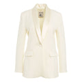 Blazer monopetto 'Mariasole' in lana pettinata #bianco