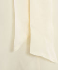 Blusa con dettaglio sciarpa in georgette #bianco