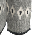 Cardigan con motivo jacquard #grigio