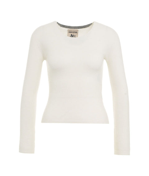 Maglione in lana vergine #bianco