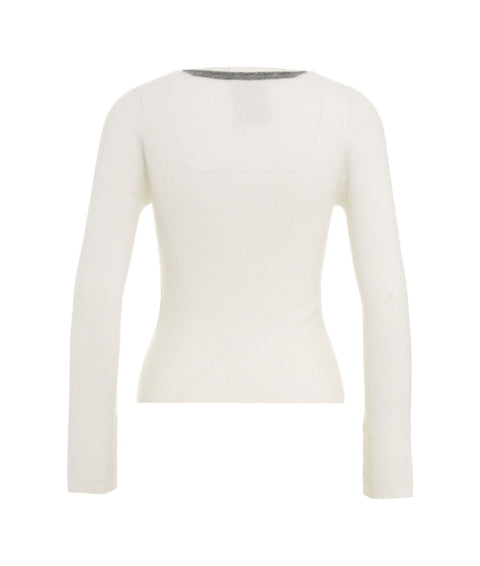 Maglione in lana vergine #bianco