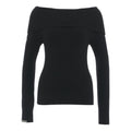 Off-shoulder maglione #nero