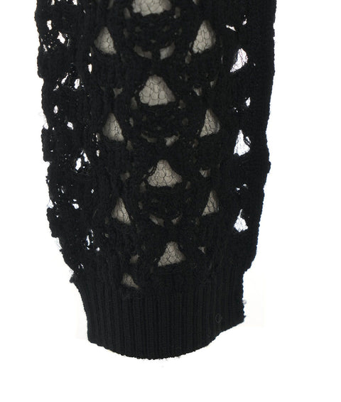 Maglia crochet #nero