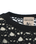 Maglia crochet #nero