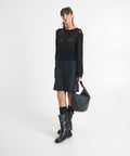 Maglia crochet #nero