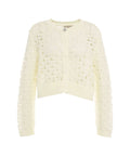 Cardigan crochet #bianco