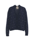 Strick Cardigan mit Strass #blu