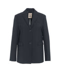 Blazer con spacco sul retro #blu