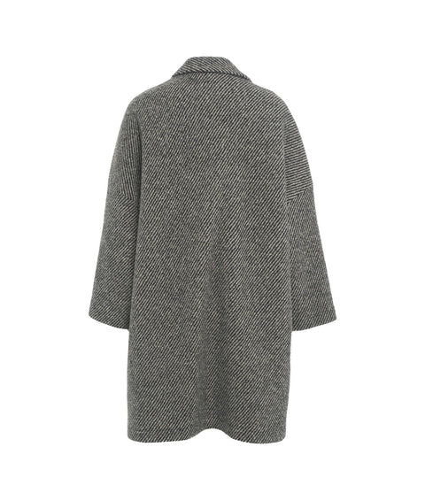 Cappotto in lana vergine #grigio