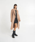 Cappotto in lana pressata #beige