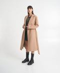 Cappotto in lana pressata #beige