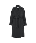 Cappotto in lana pressata #nero