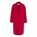 Cappotto in lana pressata #rosso