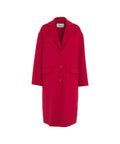 Cappotto in lana pressata #rosso