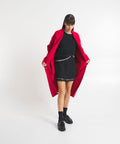 Cappotto in lana pressata #rosso