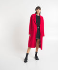 Cappotto in lana pressata #rosso