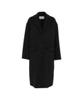 Cappotto in lana pressata #nero