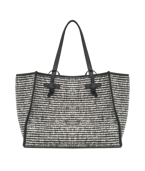 Shopper 'Marcella' in lana #nero