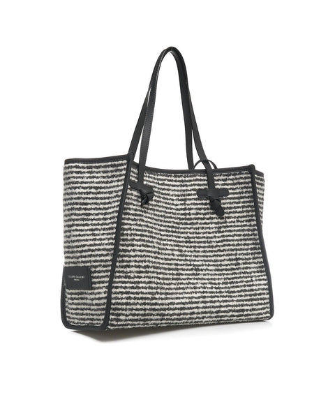 Shopper 'Marcella' in lana #nero