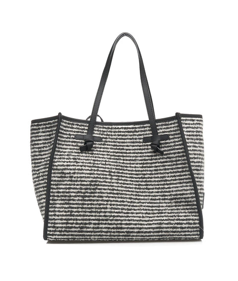 Shopper 'Marcella' in lana #nero