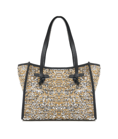 Shopper 'Marcella' in wool-boucle #oro