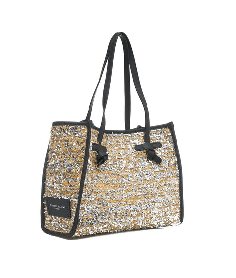 Shopper 'Marcella' in wool-boucle #oro