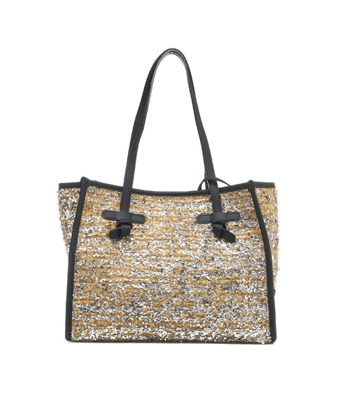 Shopper 'Marcella' in wool-boucle #oro