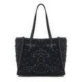 Shopper 'Marcella' in wool-boucle #nero