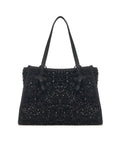 Shopper 'Marcella' in wool-boucle #nero