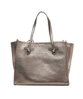 Shopper “Marcella” in pelle double bubble #bronzo