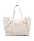 Shopper in tessuto teddy 'Marcella' #bianco