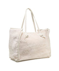 Shopper in tessuto teddy 'Marcella' #bianco