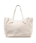 Shopper in tessuto teddy 'Marcella' #bianco